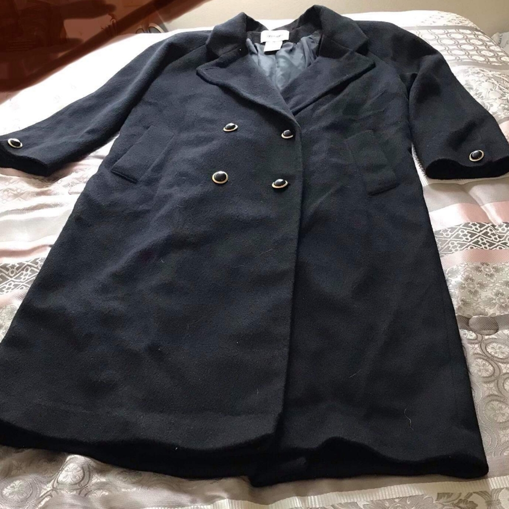 Black peacoat